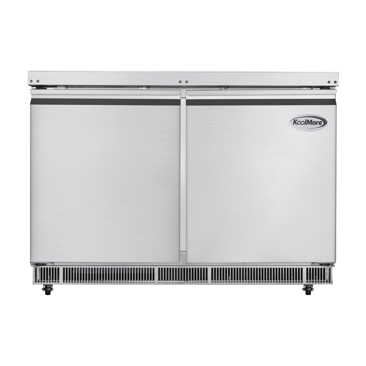 KoolMore KM-RBT-48C 48-Inch Refrigerated Pizza Prep Table — 2 Doors