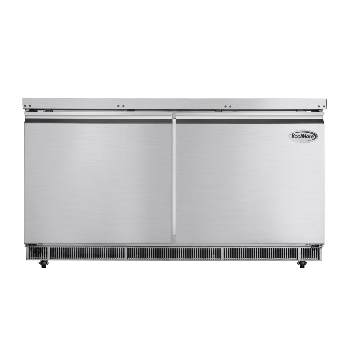 KoolMore KM-RBT-60C 60-Inch Refrigerated Pizza Prep Table — 2 Doors