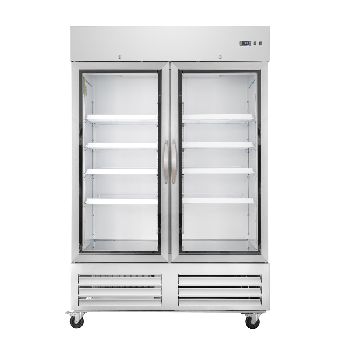 KoolMore KM-RIC-2DGD 54-Inch Refrigerator / Freezer Combination — 49 cu. ft., 2 Doors, Stainless-Steel