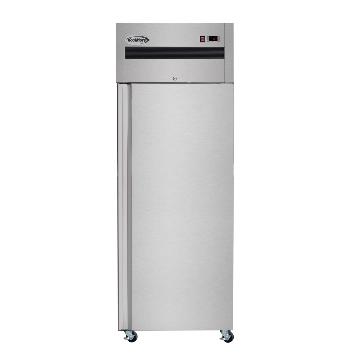 KoolMore KM-RIF-1D-SS-TM 30-Inch Reach-In Freezer — 25 cu. ft., 1 Door, Stainless-Steel