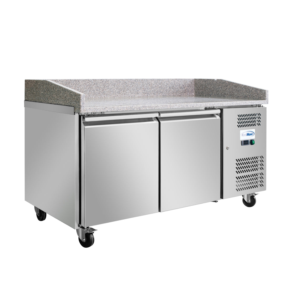 KoolMore KM-RPPS-2D59-GRT 59-Inch Refrigerated Pizza Prep Table — 2 Doors