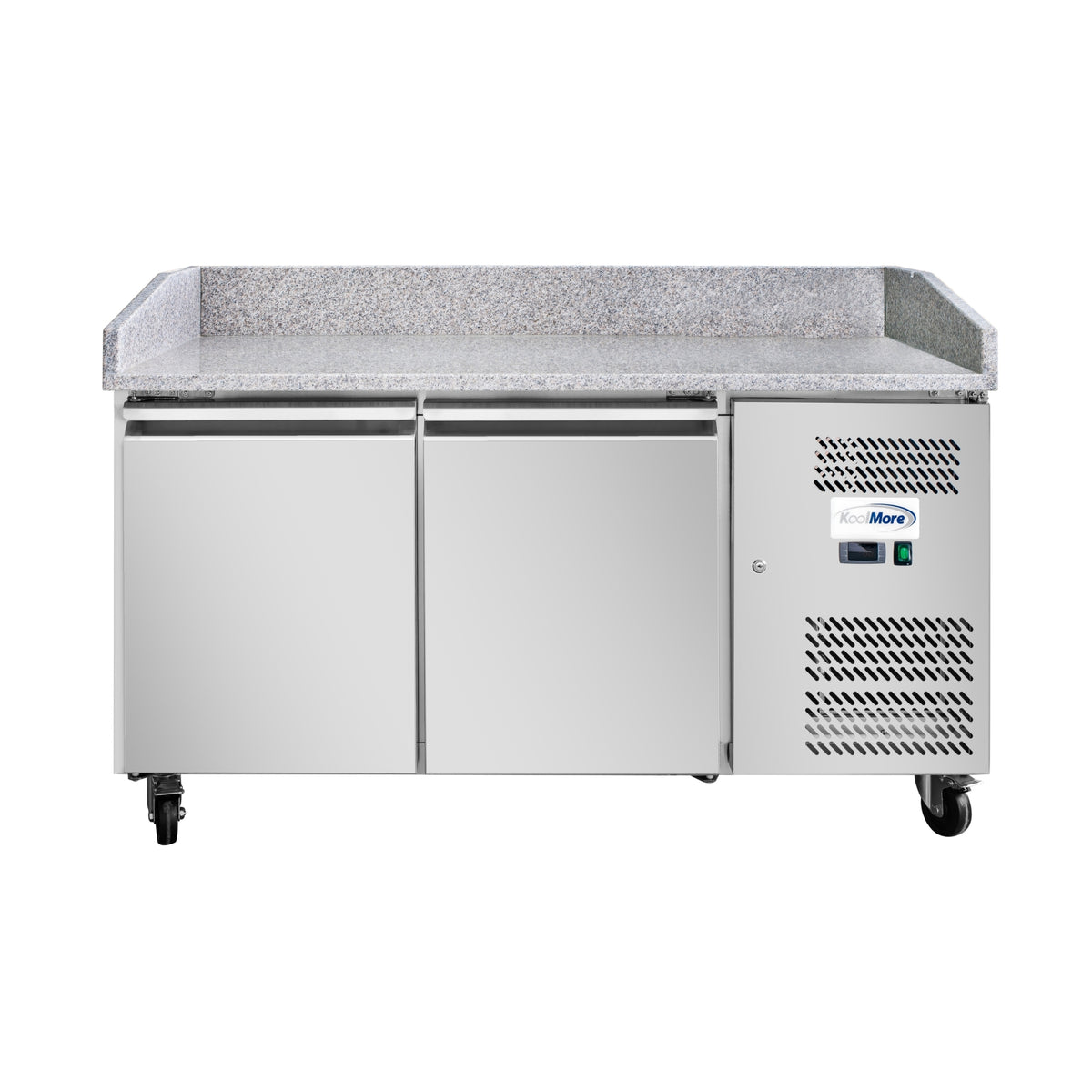 KoolMore KM-RPPS-2D59-GRT 59-Inch Refrigerated Pizza Prep Table — 2 Doors