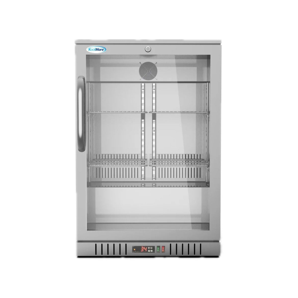 KoolMore BC-1DSW-SS 24-Inch Back Bar Cooler — 4.1 cu. ft., 1 Door, Stainless-Steel