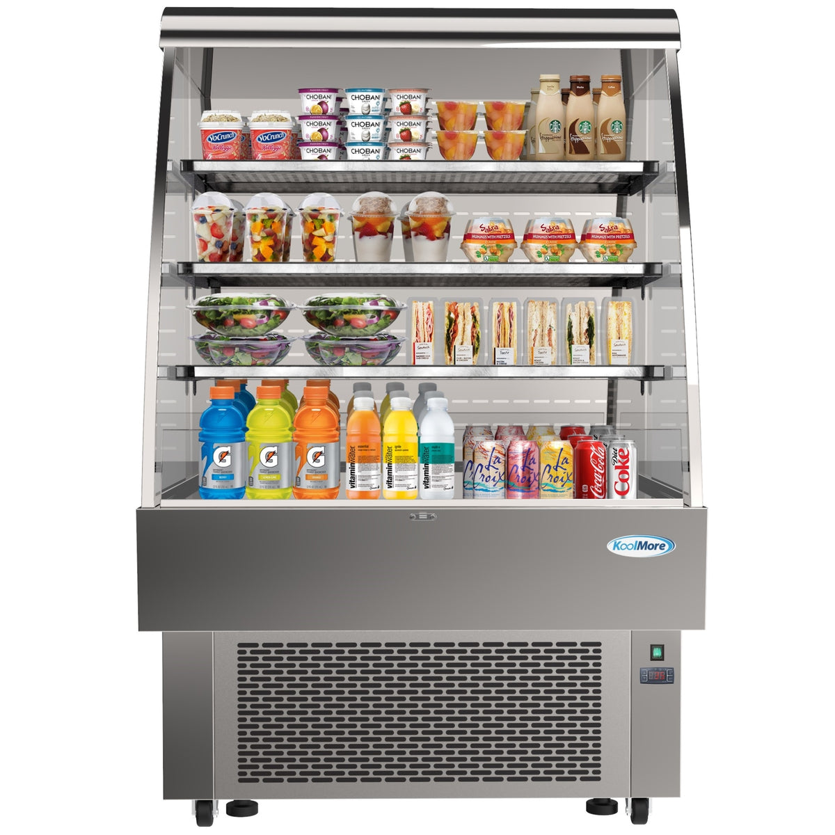KoolMore CDA-13C 35-Inch Open Air Merchandiser Refrigerator — 13.4 cu. ft., 0 Doors
