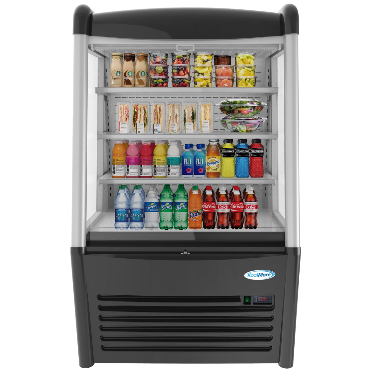 KoolMore CDAU-13C 36-Inch Open Air Merchandiser Refrigerator — 11.3 cu. ft., 0 Doors