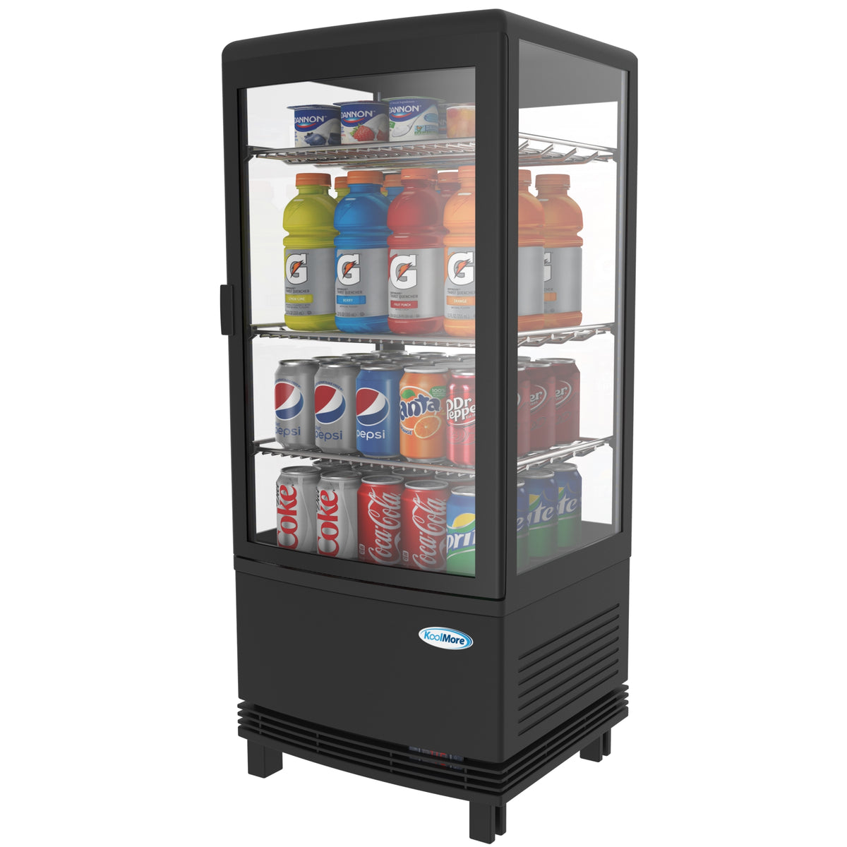 KoolMore CDCU-3C-BK 17-Inch Refrigerated Countertop Display Case — 3 cu. ft.