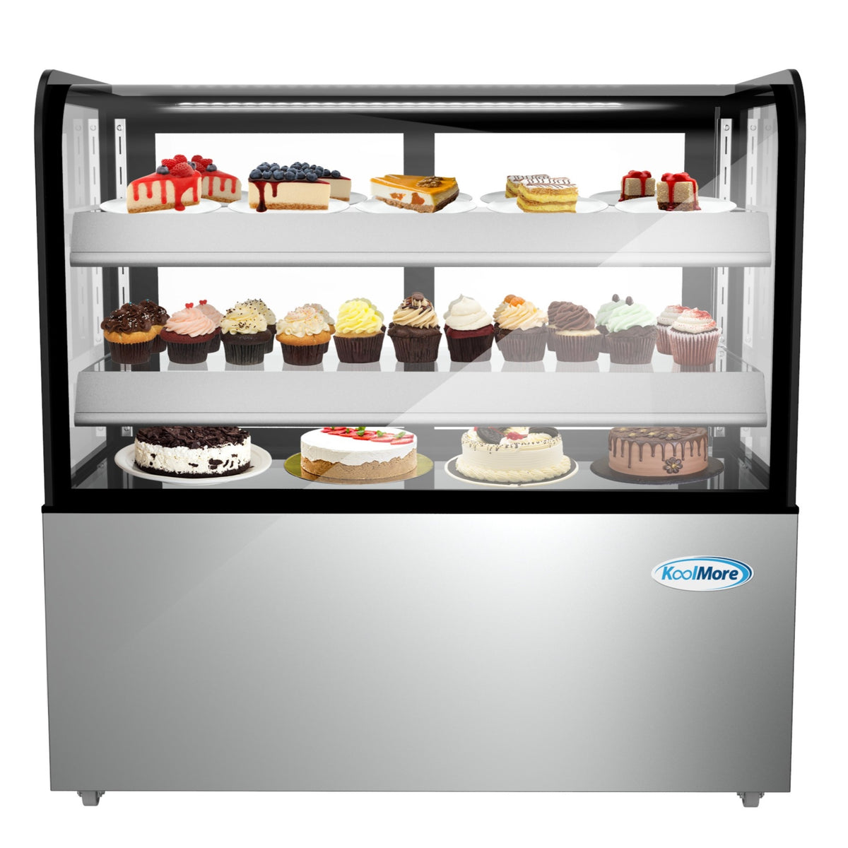 KoolMore CDHF-14C 48-Inch Refrigerated Bakery Display Case — 13 cu. ft., 2 Doors