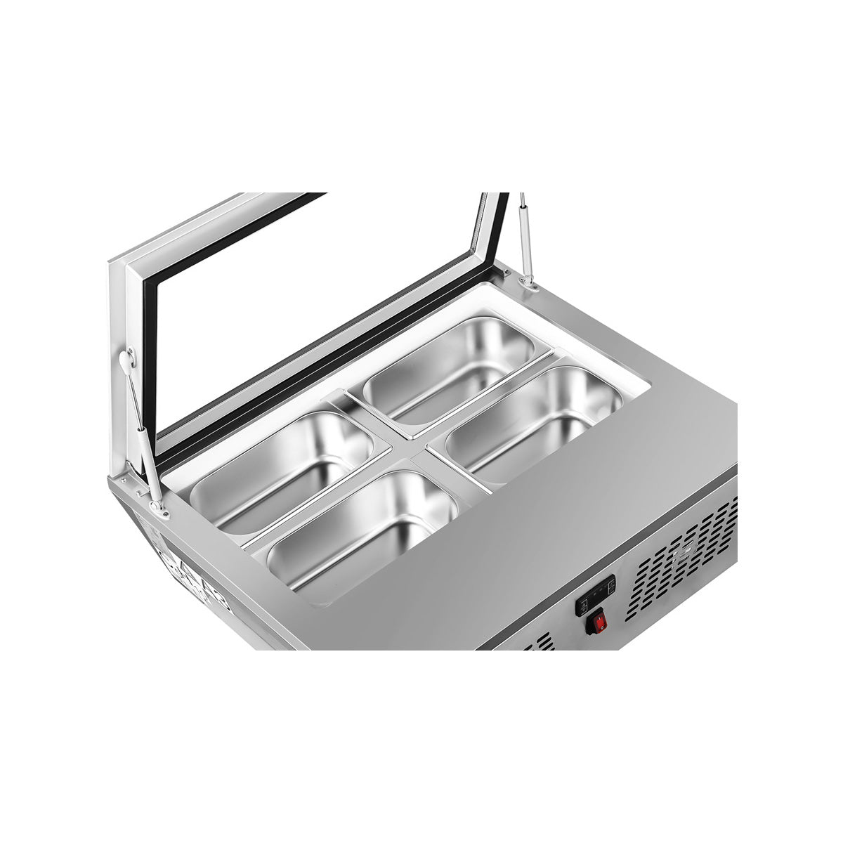 KoolMore KM-CGD-8HP 31-Inch Ice Cream Dipping Cabinet — 1 Door, Stainless-Steel