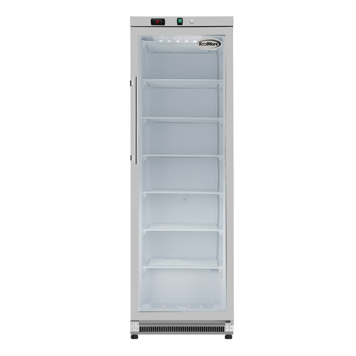 KoolMore KM-FMD12SGD Reach-In Freezer — 12 cu. ft., 1 Door, Stainless Steel