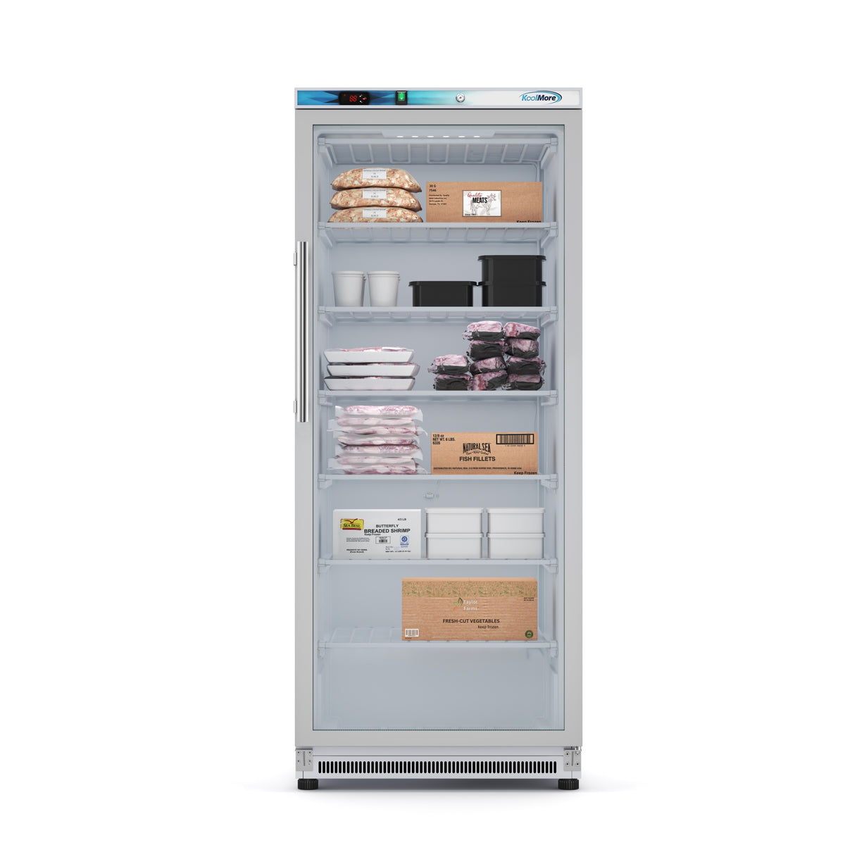 KoolMore KM-FMD20WGD Reach-In Freezer — 21 cu. ft., 1 Door, White