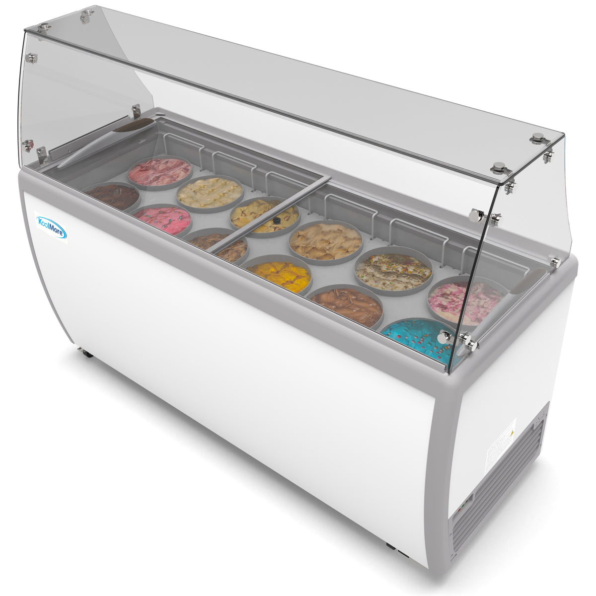 KoolMore KM-ICD-71SD-FG 70-Inch Ice Cream Dipping Cabinet — 20 cu. ft.