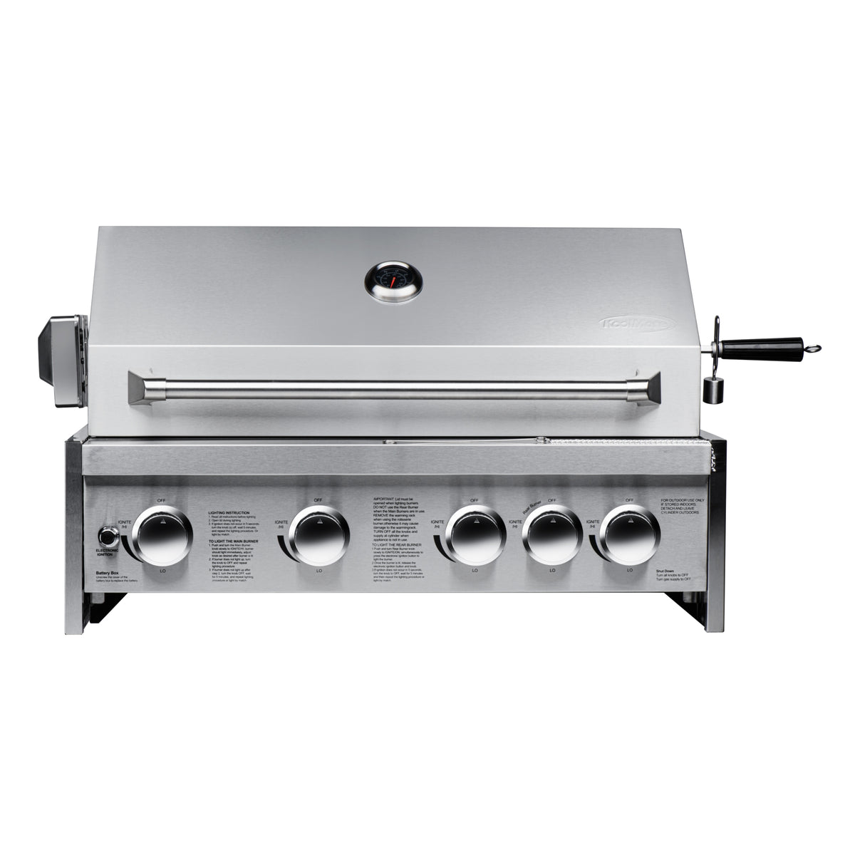 KoolMore KM-OKS-BQ30 30-Inch Outdoor Kitchen Propane Grill — 5 Burners, Stainless Steel