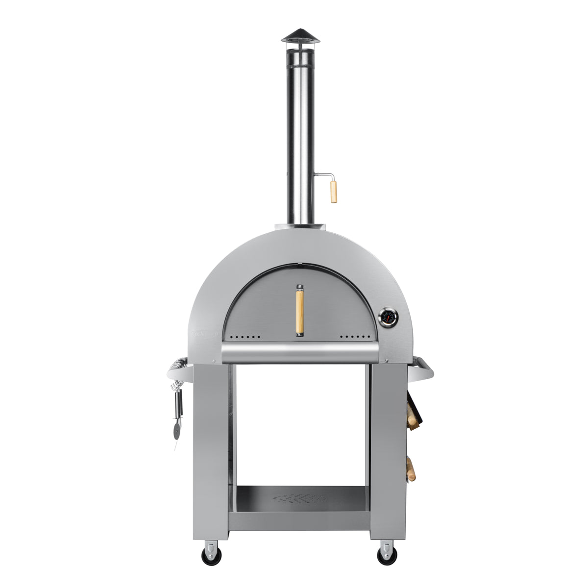 KoolMore KM-OKS-WFPO 32-Inch Outdoor Pizza Oven — Stainless-Steel