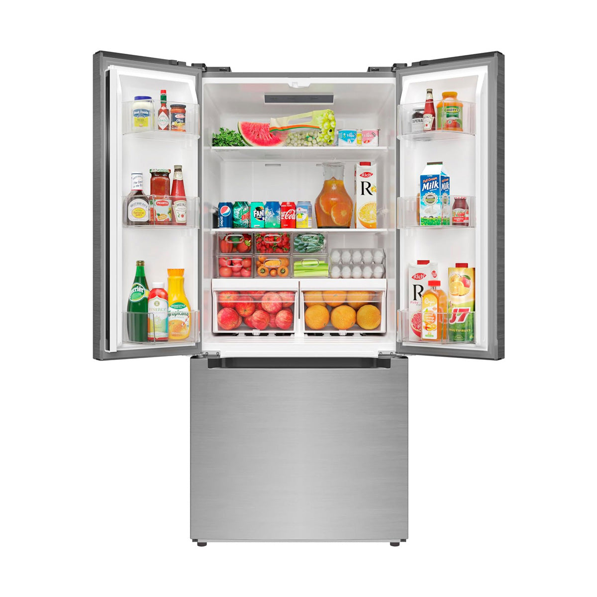 KoolMore KM-RERFDSS-18C Compact Refrigerator — 18.5 cu. ft., 2 Doors