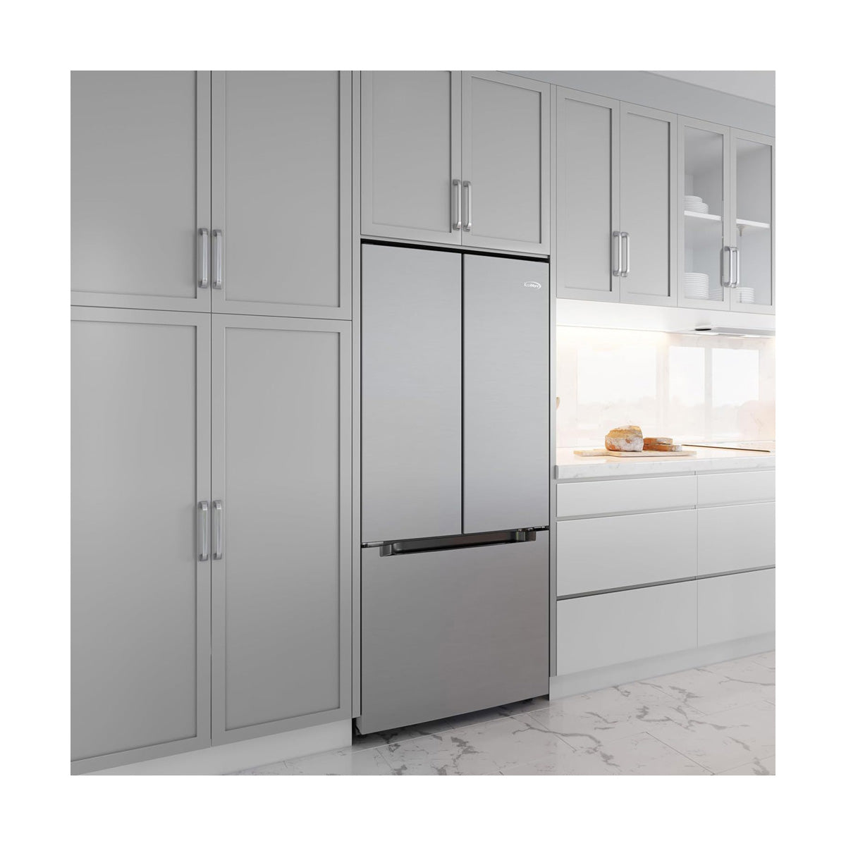 KoolMore KM-RERFDSS-18C Compact Refrigerator — 18.5 cu. ft., 2 Doors