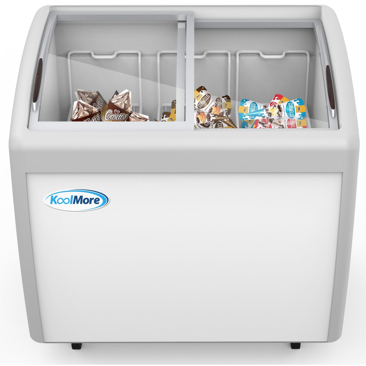 KoolMore MCF-9C 40-Inch Chest Freezer — 9 cu. ft., 2 Doors, White