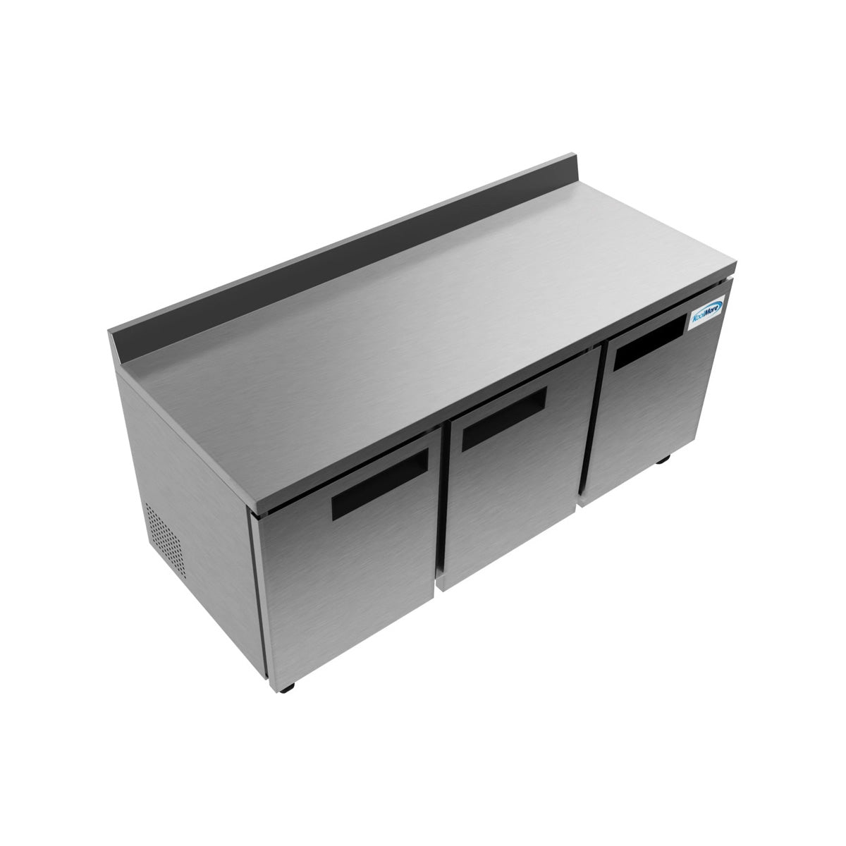 KoolMore RWT-3D-16C 72-Inch Worktop Refrigerator — 16.9 cu. ft., 3 Doors