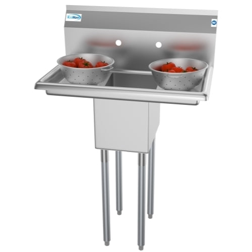 KoolMore SA101410-10B3 30-Inch One Compartment Sink — Stainless-Steel