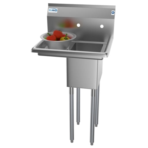KoolMore SA101410-10L3 23-Inch One Compartment Sink — Stainless-Steel