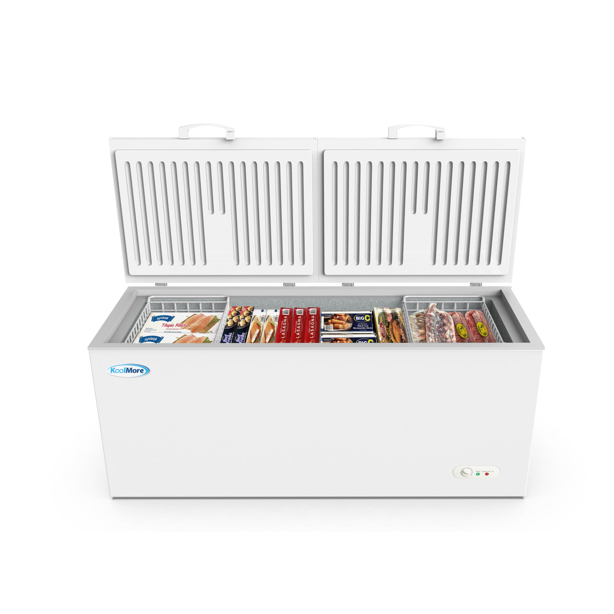 KoolMore SCF-20C 76-Inch Chest Freezer — 20 cu. ft., 2 Doors, White