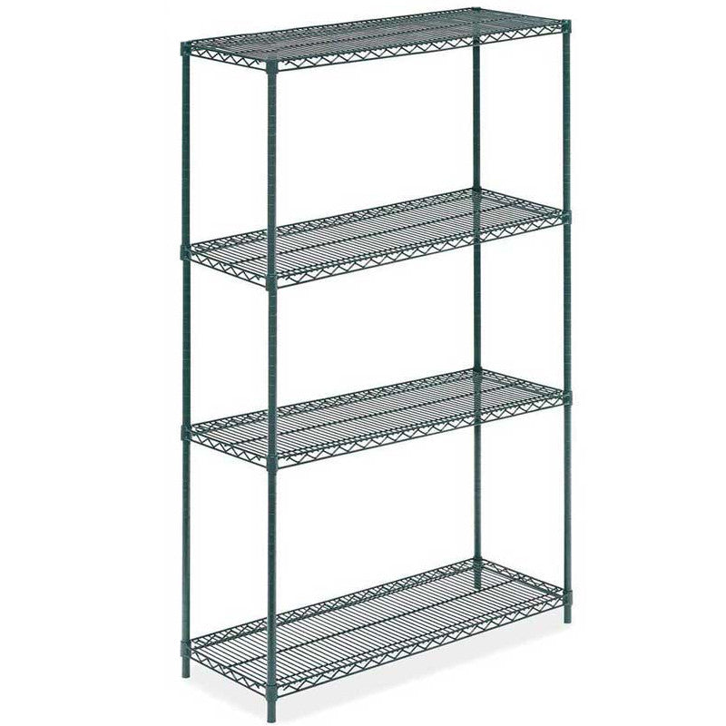 18"D x 42"L x 74"H Green Epoxy Wire Shelving Kit, 4-Shelf, NSF Listed