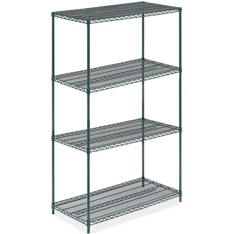 24"D x 42"L x 74"H Green Epoxy Wire Shelving Kit, 4-Shelf, NSF Listed