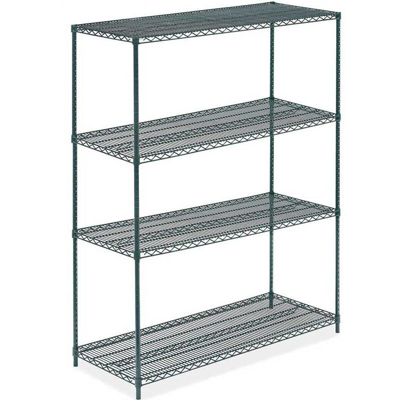 24"D x 54"L x 64"H Green Epoxy Wire Shelving Kit, 4-Shelf, NSF Listed