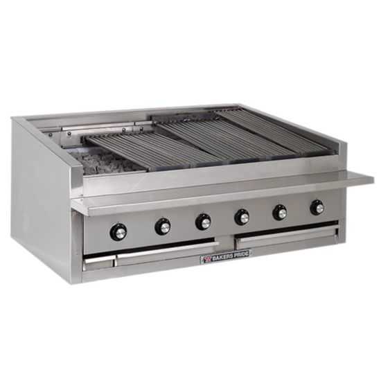 Bakers Pride L-48RS-C Commercial Charbroiler – 48-inch, Liquid Propane