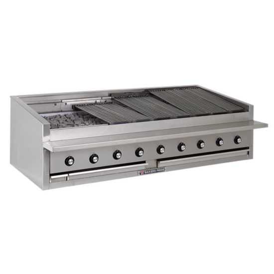 Bakers Pride L-72RS Commercial Charbroiler – 72-inch, Liquid Propane