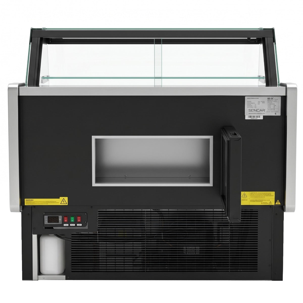 Coldline LDC48 48" Refrigerated Flat Straight Glass Meat Deli Case with Rear Storage