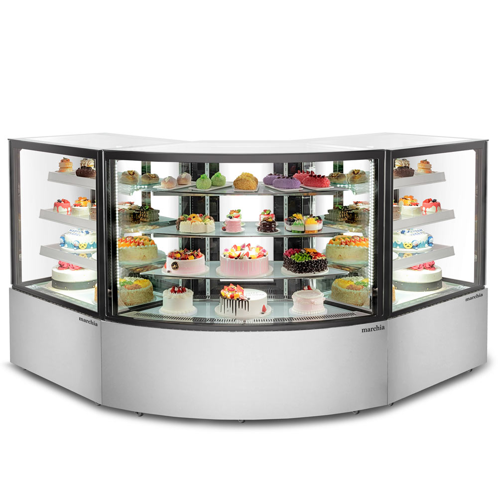 Marchia MBT-ST-C Corner Refrigerated Bakery Display Case