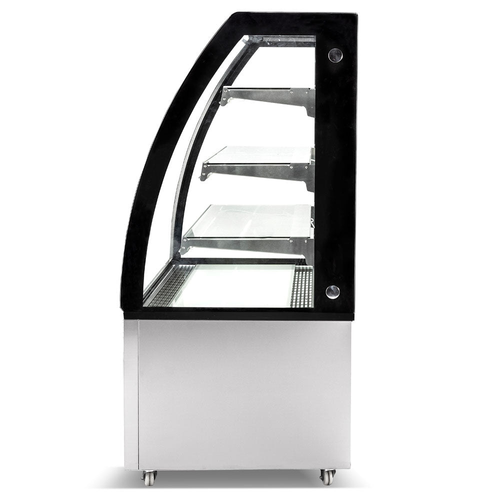 Marchia MBT72 72" Curved Glass Refrigerated Bakery Display Case, High Volume