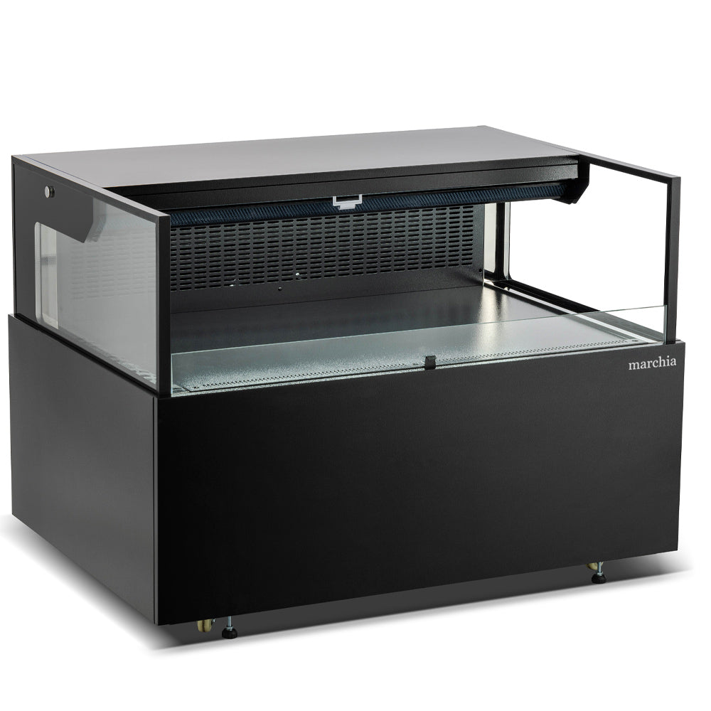 Marchia MDS120 48" Low Profile Black Horizontal Open Display Case