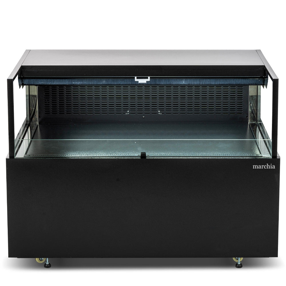 Marchia MDS120 48" Low Profile Black Horizontal Open Display Case
