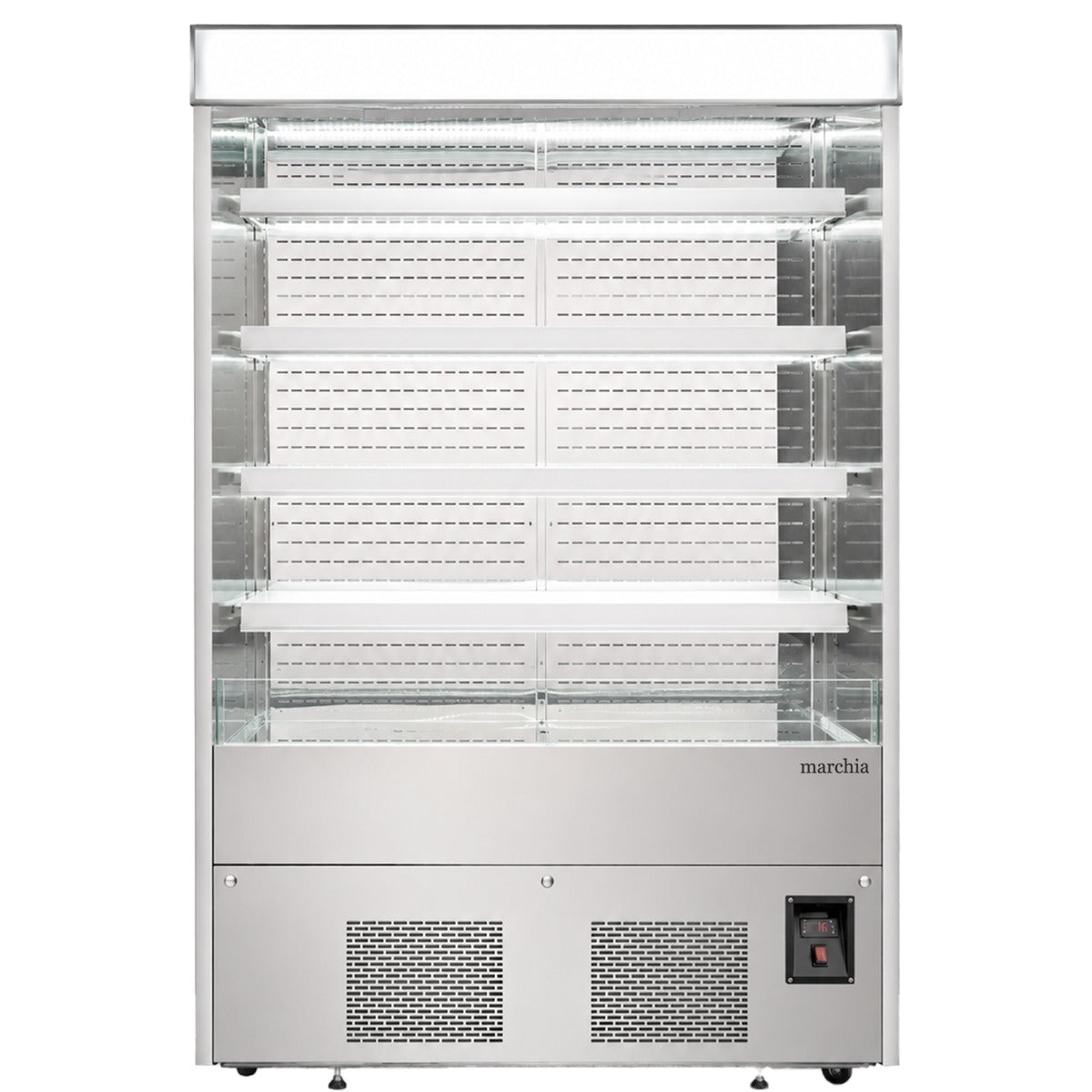 Marchia MDS60 60" Open Air Cooler Grab and Go Refrigerator, 110V