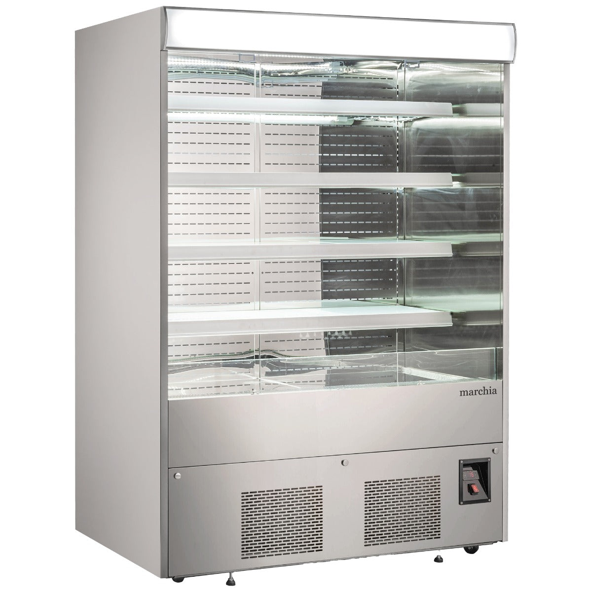 Marchia MDS60 60" Open Air Cooler Grab and Go Refrigerator, 110V