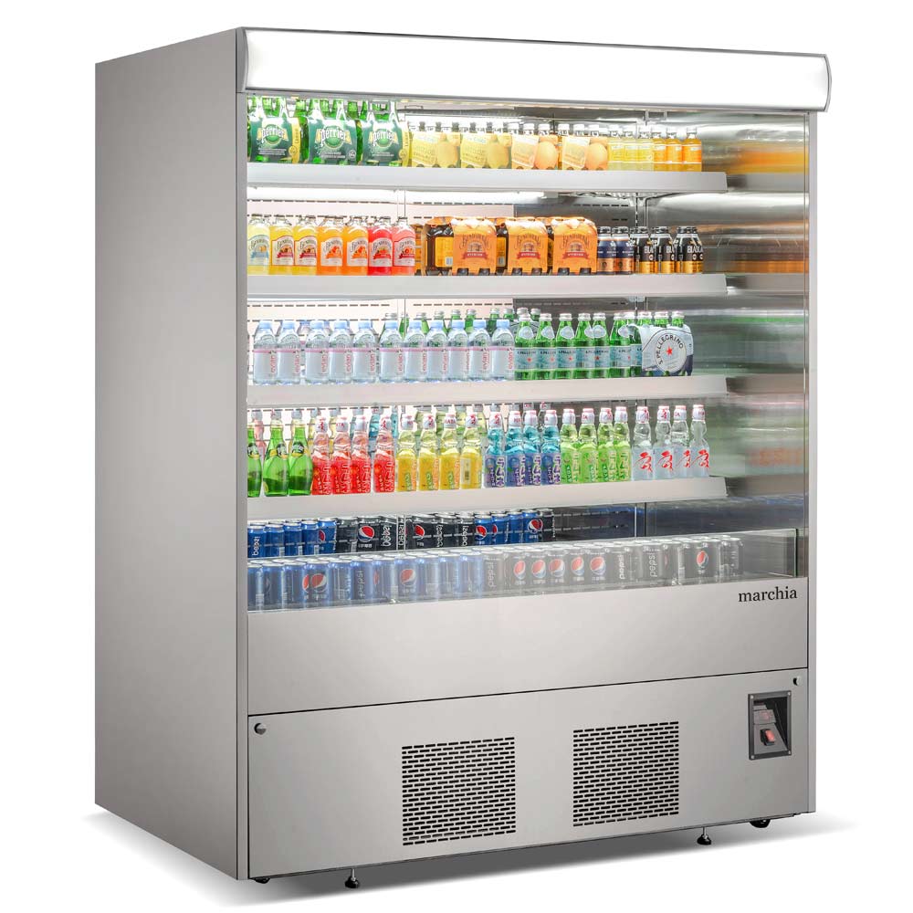 Marchia MDS72 72" Open Air Cooler Grab and Go Refrigerator, 220V