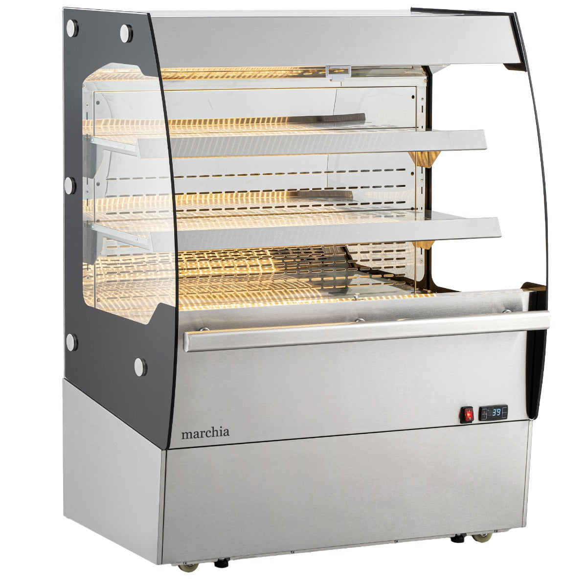 Marchia MHS200 40" Open Heated Display Warming Case Grab and Go