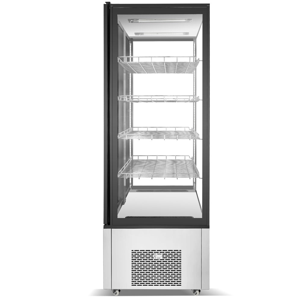 Marchia MVS800 Double Door Vertical Standing Refrigerated Cake Display Case, Stainless Steel
