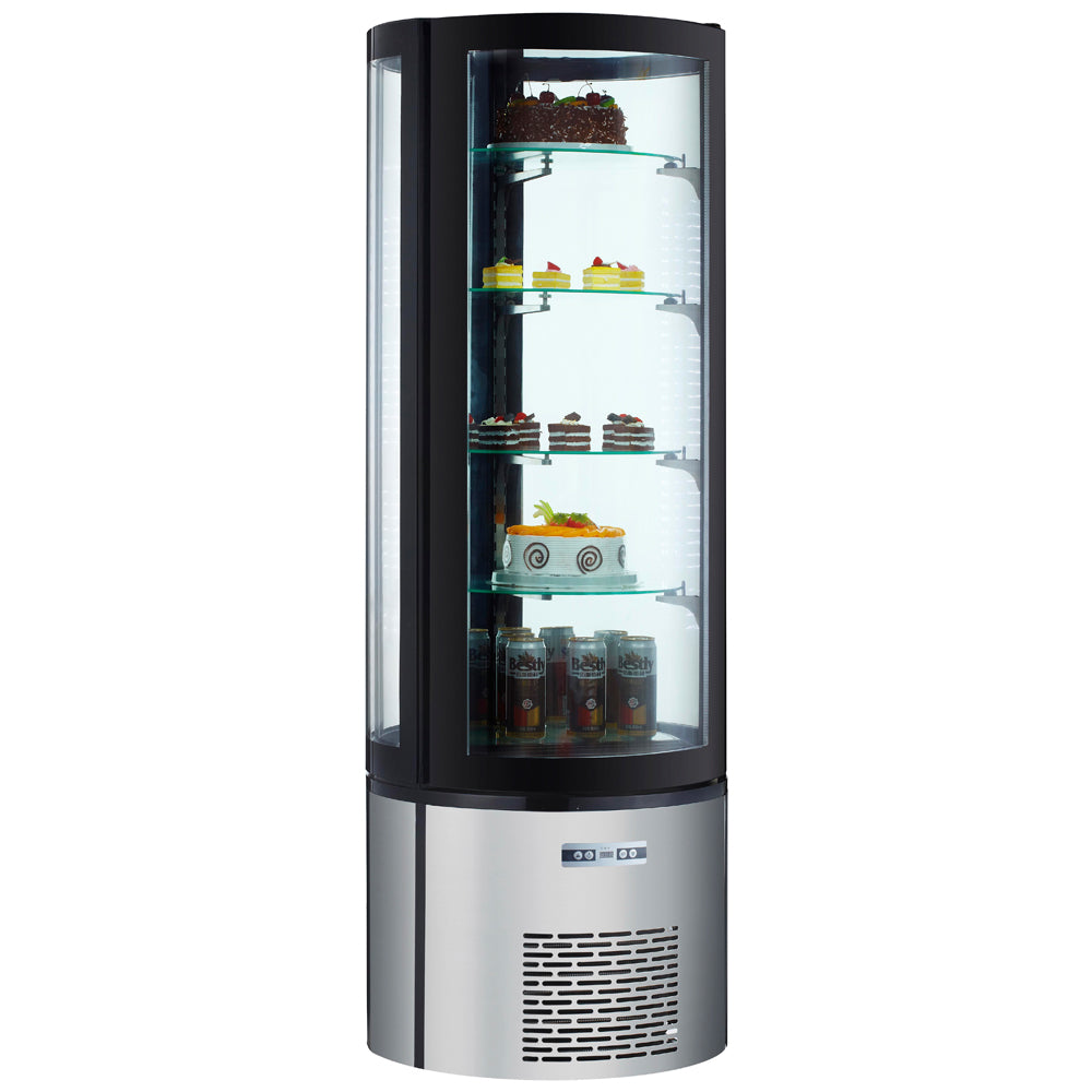 Marchia MVSR400 Refrigerated Curved Glass Cake Display Case