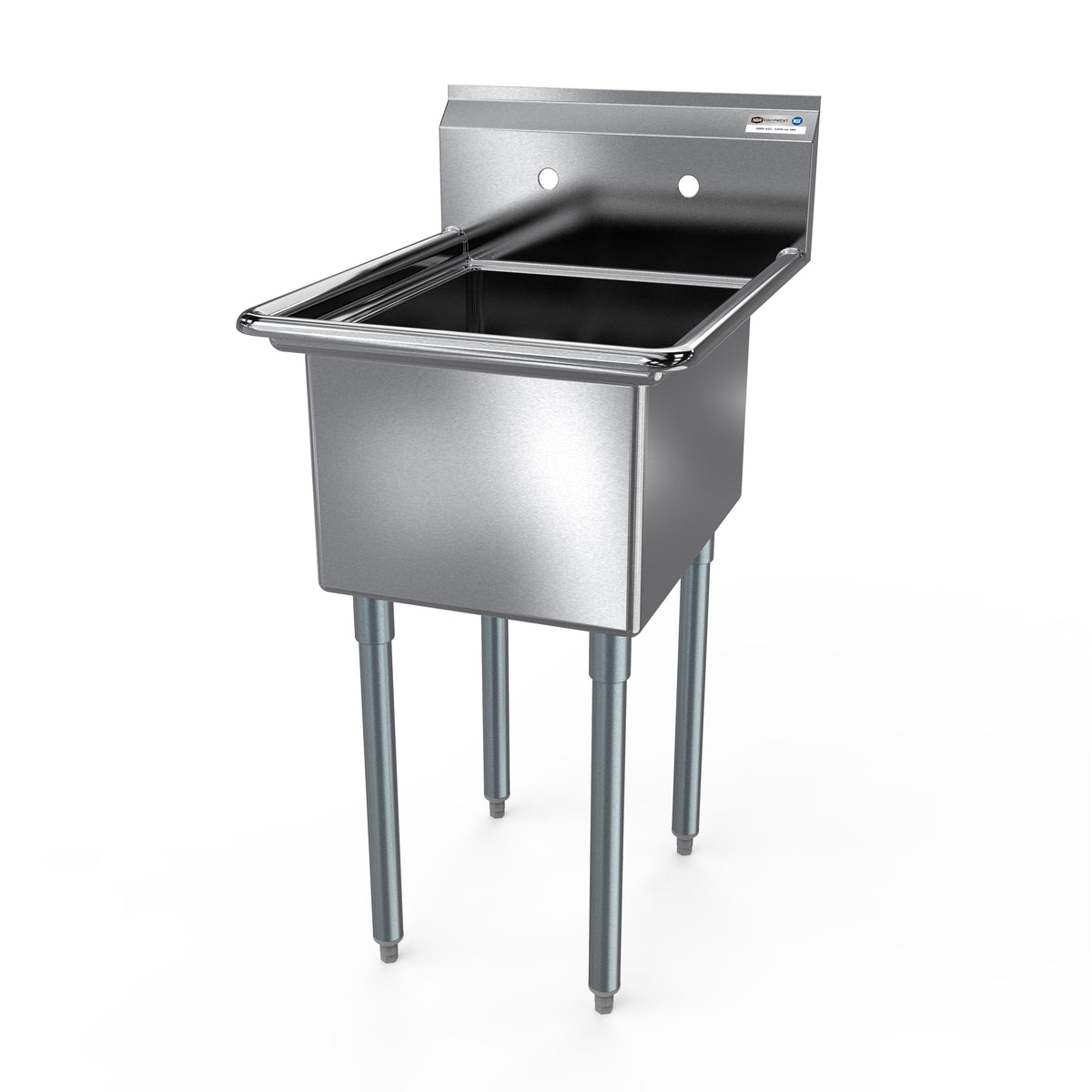 NBR Equipment 1SG-162012 One Compartment Sink, 21"W X 25-1/2"D X 43-3/4"H