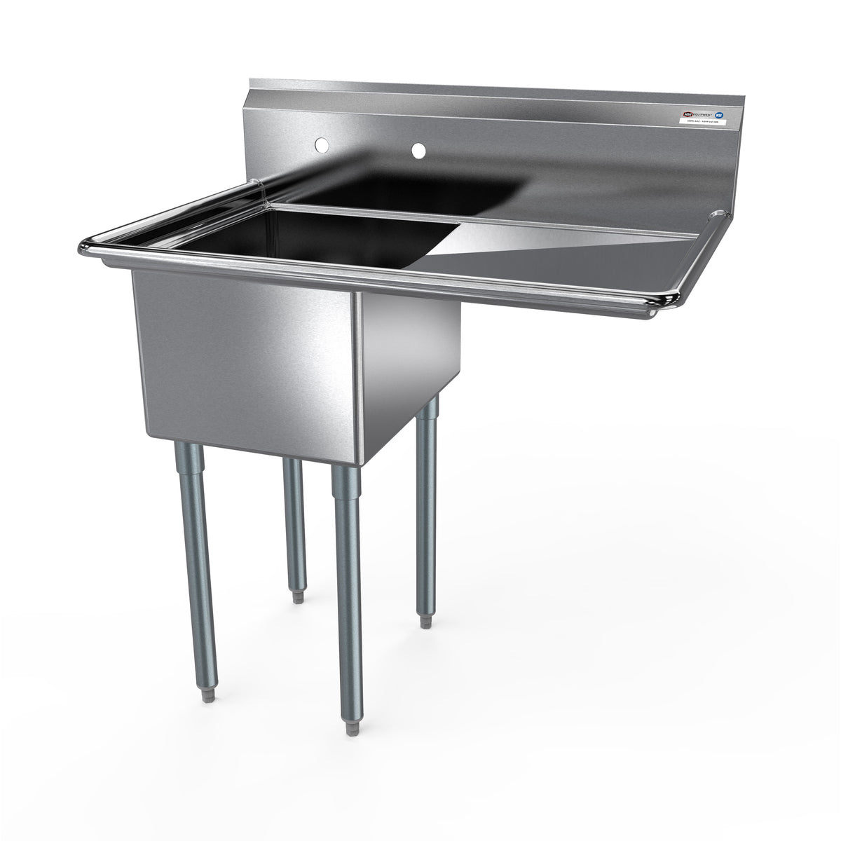 NBR Equipment 1SG-162012R18 One Compartment Sink, 36-1/2"W X 25-1/2"D X 43-3/4"H