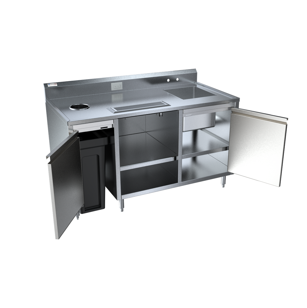 NBR Equipment BEV-T7230R Beverage Table/Counter, 72"W