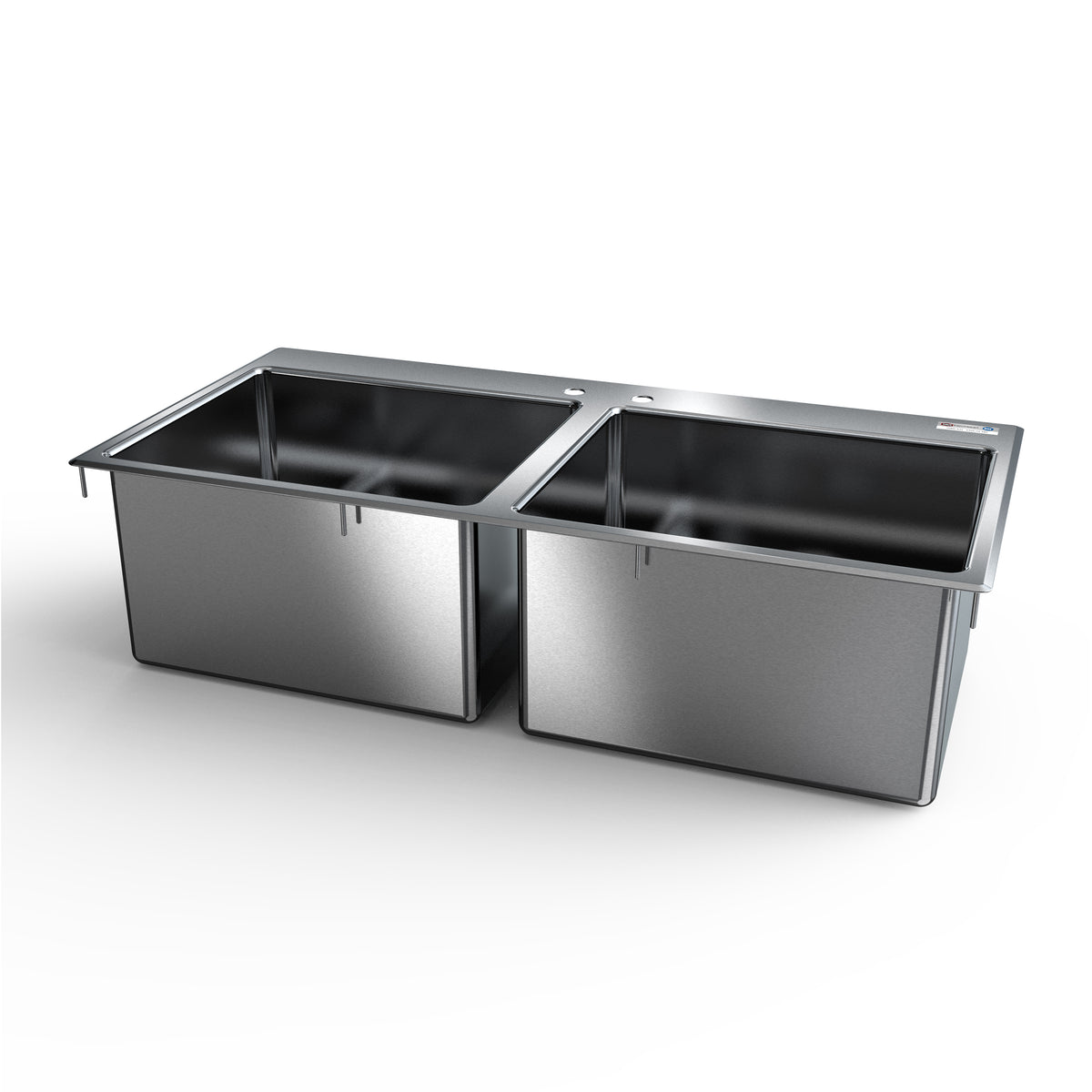 NBR Equipment DI-2-101410 Drop-In Sink, Two-Compartment