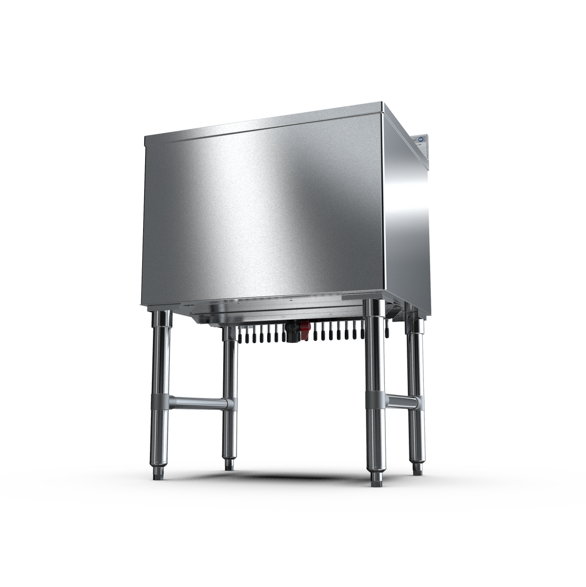 NBR Equipment IBC-3618C10 Stainless Steel Insulated Underbar Ice Bin w/ 10 Circuit Cold Plate