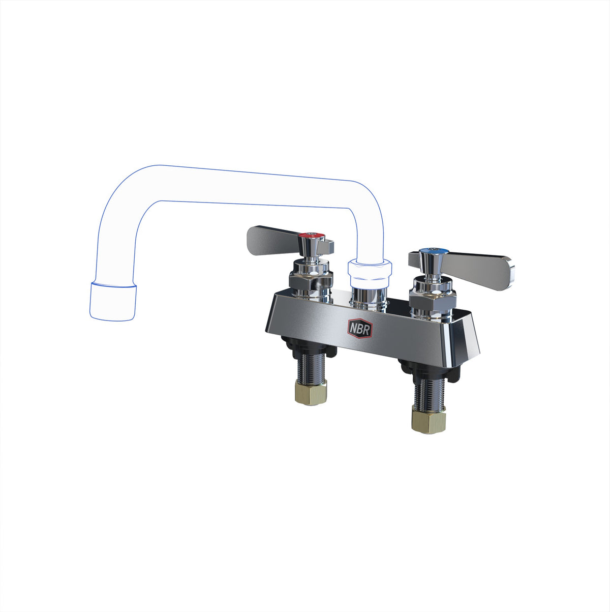 NBR Equipment P1D4 Deck Mount Faucet