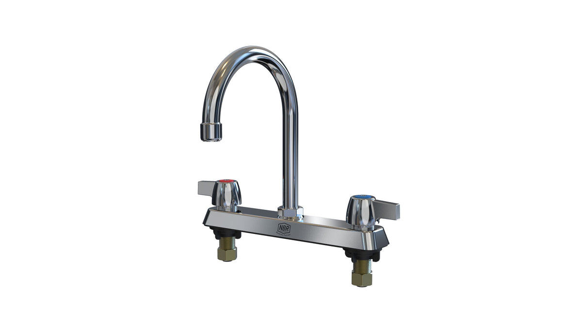 NBR Equipment P3D8S3G Deck Mount Faucet