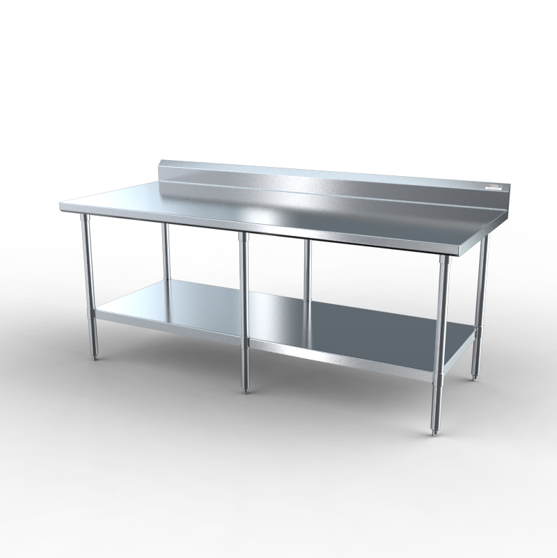 NBR Equipment TS4-8430R5 Stainless Steel Top 73" - 84" Work Table