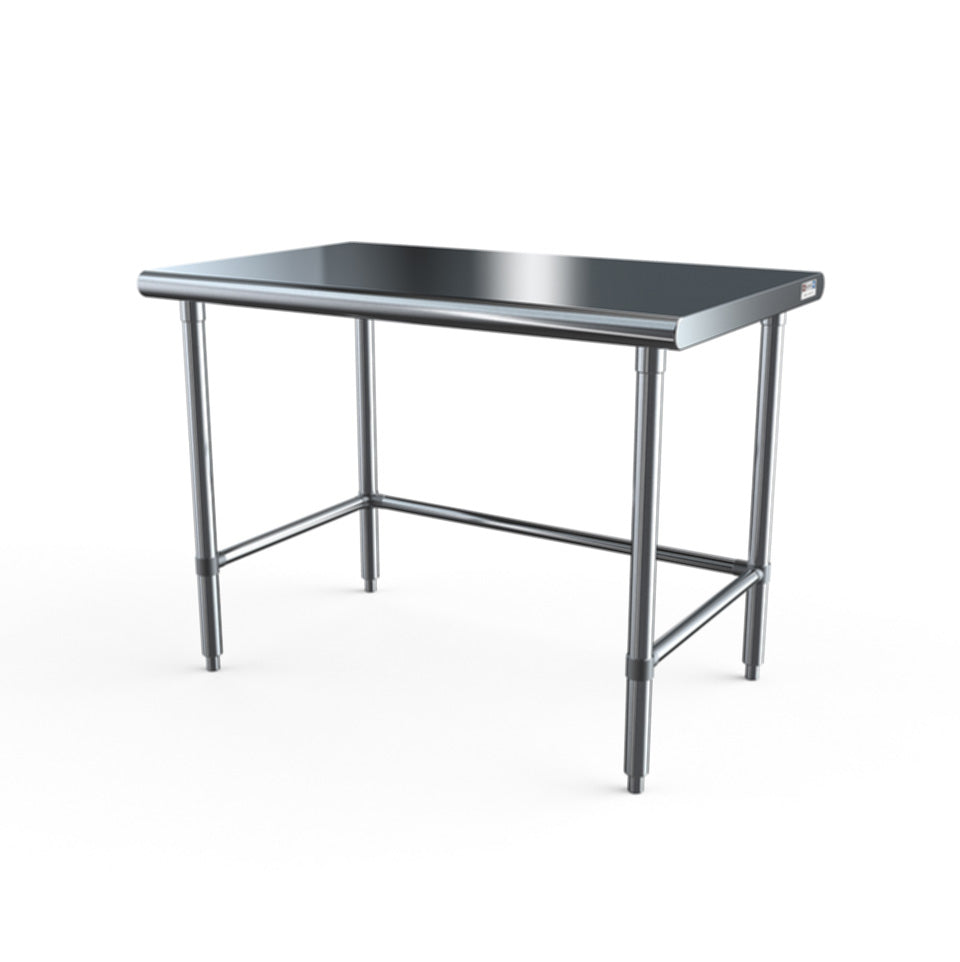 NBR Equipment TS6-3024R5-X Stainless Steel Top 30" - 35" Work Table