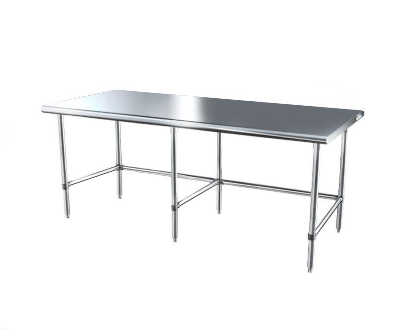 NBR Equipment TS6-9630-X Stainless Steel Top 85" - 96" Work Table